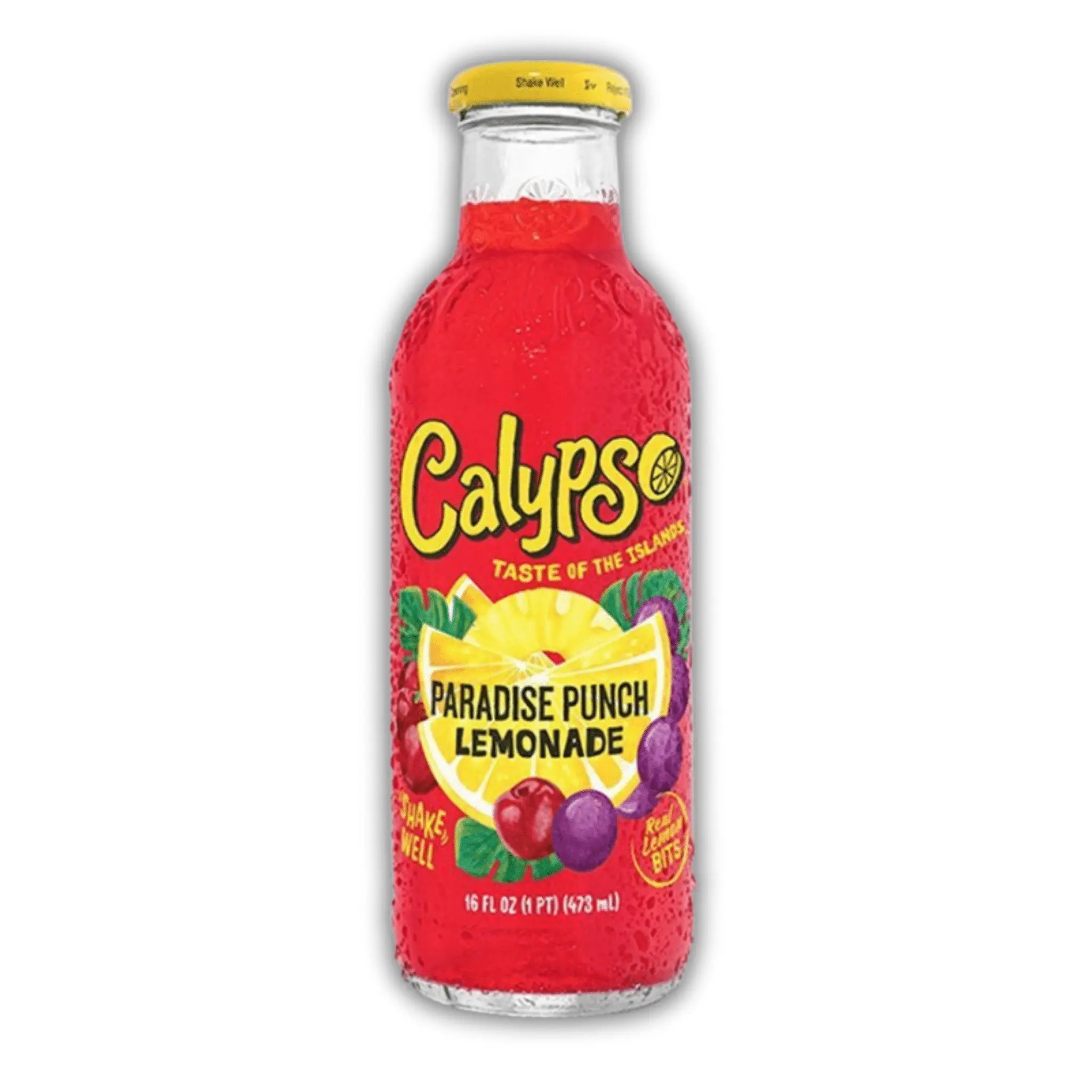 Calypso - Paradise Punch Lemonade - Glasflasche - 473 ml - Candy Smile
