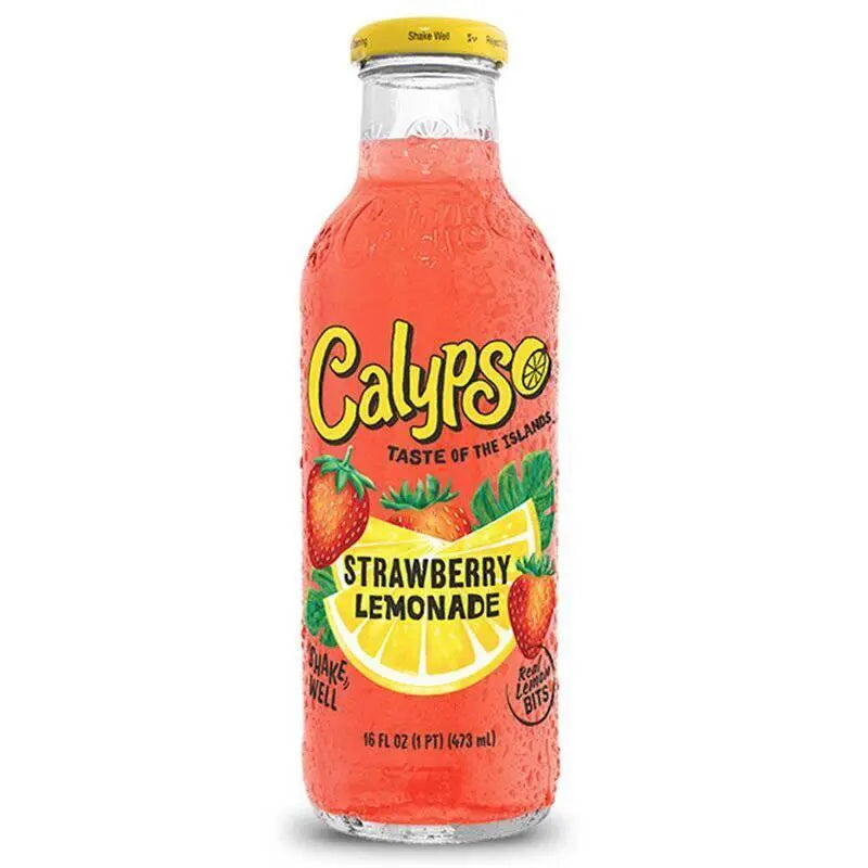 Calypso - Strawberry Lemonade - Glasflasche - 473 ml - Candy Smile