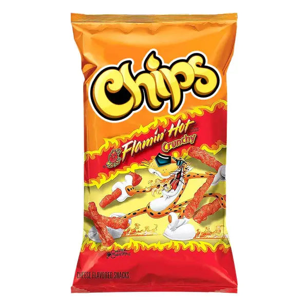 Chips Flamin Hot Crunchy | 10 x 226g Smilebrands